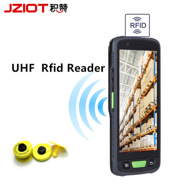 5.5 inch PDA JZIOT V9000P Handheld Terminal Device Met Android 9.0 RFID NFC 13.56MHZ Multimodal Terminal