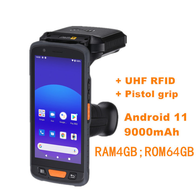 Robuuste handheld 134.2khz LF RFID Reader PDA voor lange afstand veebeheer RFID oortags
