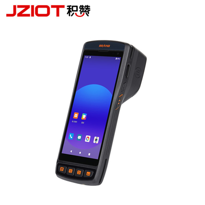 1D 2D Barcode Scanner Terminal Pda Android Scanner Handheld Ingebouwde 58mm Draagbare Thermische Printer